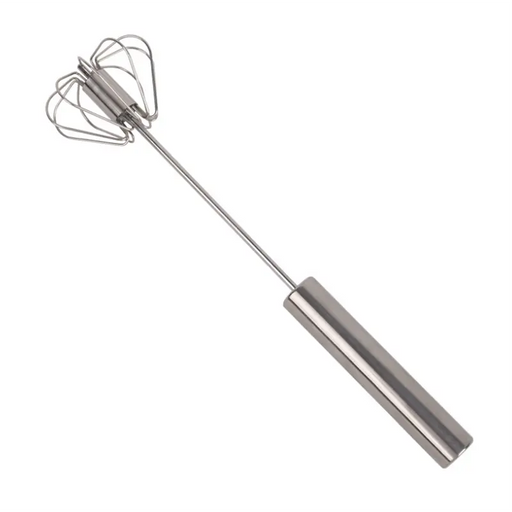 Effortlessly Beat Eggs with This Stainless Steel Manual Egg Beater!