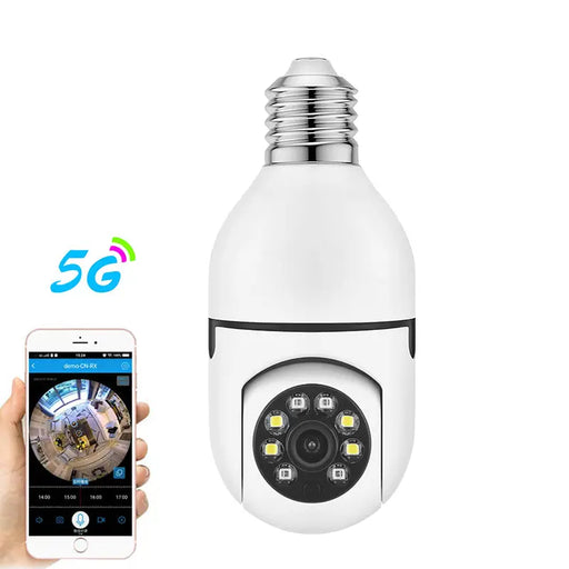 Smart Home Security Camera System: 1080P HD Wifi E27 Light Bulb IP Camera with Two-Way Audio, Motion Detection, Alarm Notification & More!