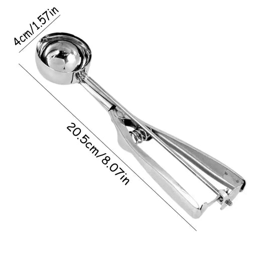 Upgrade Your Baking Supplies with This 1pc Stainless Steel Ice Cream Cookie Scoop!