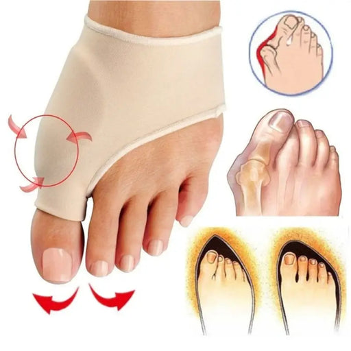 1 Pair Of Super Elastic Bunion Sleeve Protector Prevent Hallux Valgus Injury - Foot Caring Toe Corrector Health Care