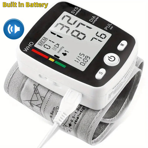 Accurate & Portable Digital Blood Pressure Monitor with LCD Display & 99 Memory Readings - Perfect for Home & Clinical Use
