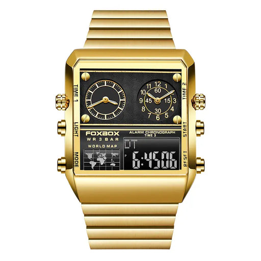 1pc FOXBOX Watches Men Luxury Watch Brand Sport Quartz Wristwatch Waterproof Military Digital Clock Man Watch