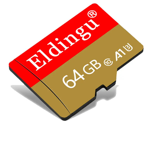 64G/128G U3 Class 10 Micro SD Card - Blazing Fast Speeds for Mobile Phones, Driving Recorders & More - ELDINGU Red&Gold