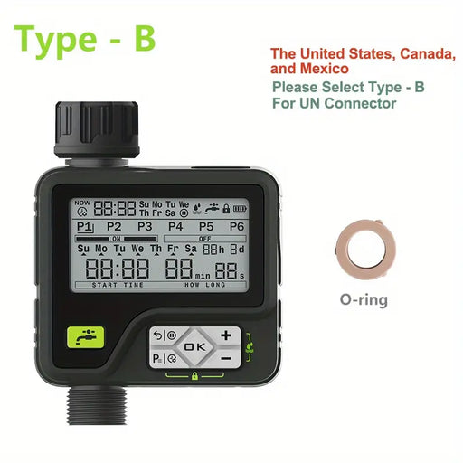 Smart Irrigation System: 1pc Large LCD Display Digital Watering Timer with Easy Installation & Waterproof Design