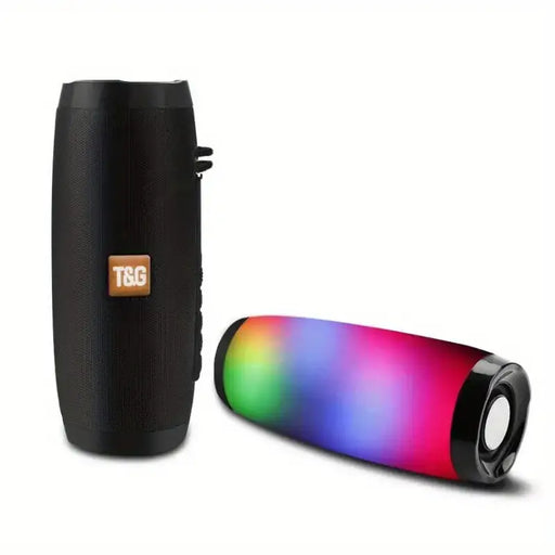 Wireless Speaker, Waterproof Speaker With Colorful LED Light, Portable Outdoor 3D Stereo Bass Light Up Speaker