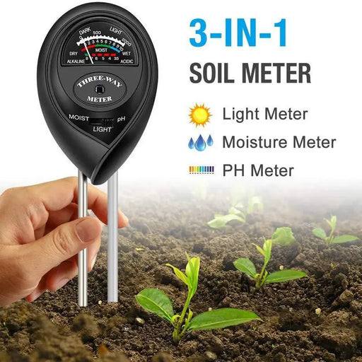 1pc Soil Test Kit, 3-in-1 Soil Moisture Light PH Tester Gardening Tool Kits For Home, Garden, Farm, Indoor & Outdoor Use