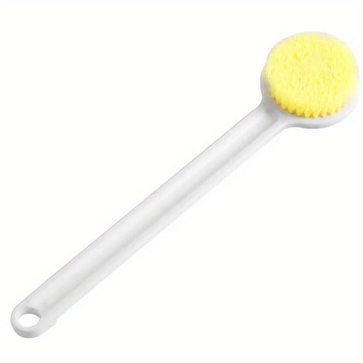 Luxurious Long Handle Bath Massage Brush - Soft Hair Exfoliating Scrubber for a Relaxing Spa Experience