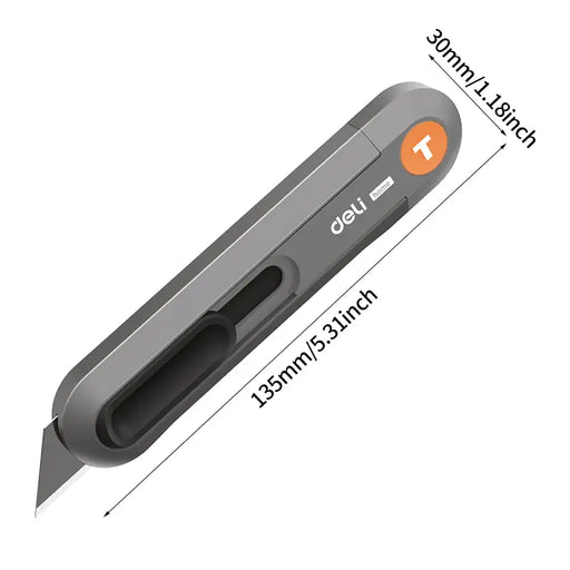 Heavy-Duty Retractable Utility Knife: Ergonomic Razor Box Cutter For Warehouse & Office Use