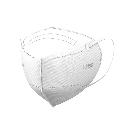 50pcs White KN95 Disposable Face Masks: 5-Layer Breathable Cup Design for Maximum Safety & Comfort