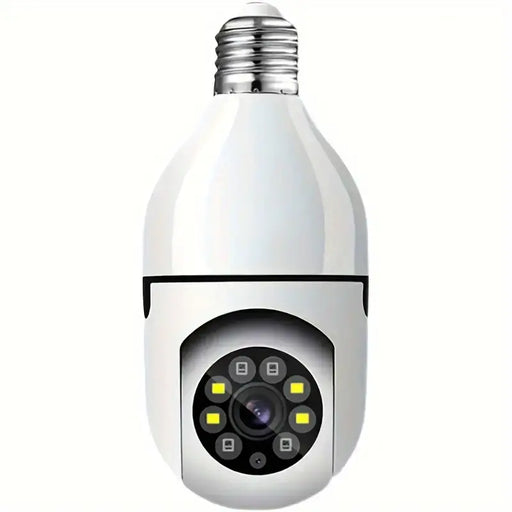 1pc E27 Bulb Safe Wifi Camera Wireless, 355 Degree Panoramic IP Camera, 2.4GHz WiFi 1080P Smart Home Monitoring Camera, With Motion Detection Alarm Night Vision Two-way Communication Esae Life App, No TF/SD Card