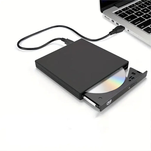 External CD DVD Drive, USB 2.0 Slim Protable External CD-RW Drive DVD-RW Burner Writer Player For Laptop Notebook PC Desktop Computer