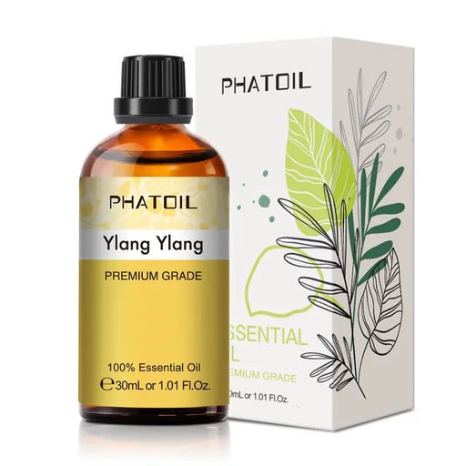 100% Pure Natural Ylang Ylang Essential Oils - 30ml/1.01 Fl.Oz - Perfect for Diffusers, Humidifiers, Massage, Bath, Sleep & Relaxation