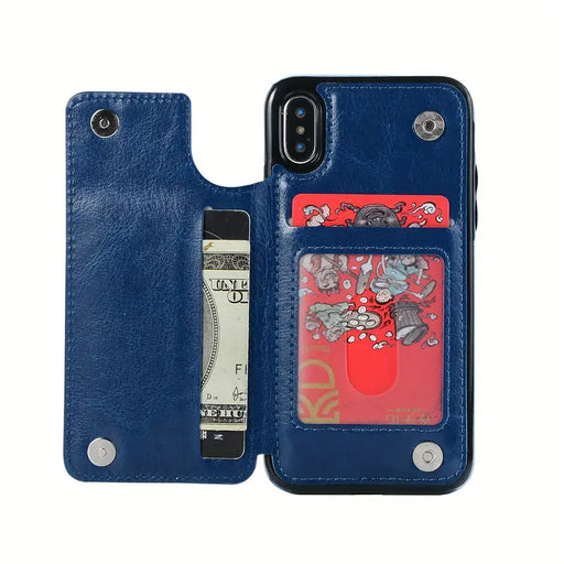 Stylish Leather Phone Case: The Perfect Gift for Birthdays, Easter, or Your Boy/Girlfriend Blue