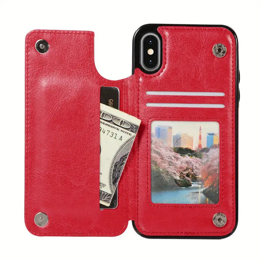 Stylish Leather Phone Case: The Perfect Gift for Birthdays, Easter, or Your Boy/Girlfriend Red