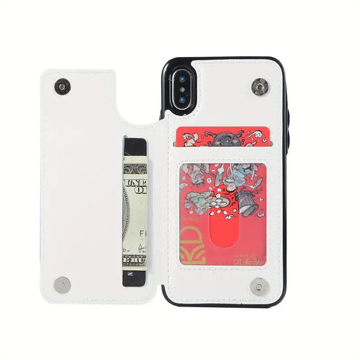 Stylish Leather Phone Case: The Perfect Gift for Birthdays, Easter, or Your Boy/Girlfriend White