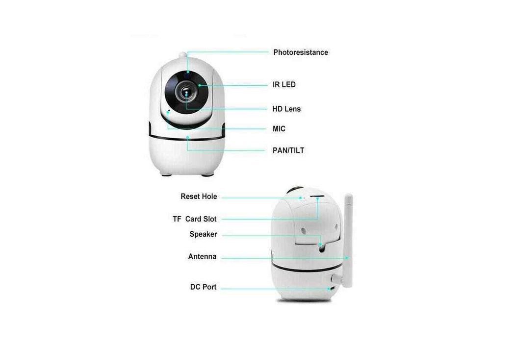 Wireless 1080P HD Home Security IP Camera Waterproof 2-Way Audio White WARRANTY