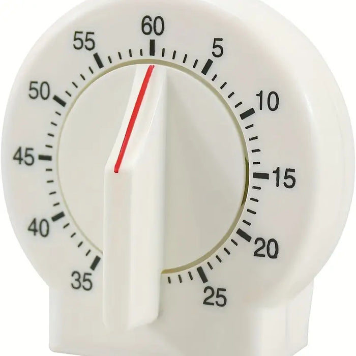 60-Minute Mechanical Kitchen Timer with Alarm - Perfect for Cooking, Sleeping, and Office Use