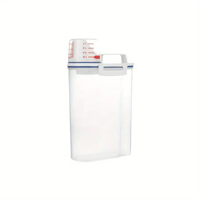 1pc Rice Bucket With Measuring Cup, Moisture-proof Insect-proof