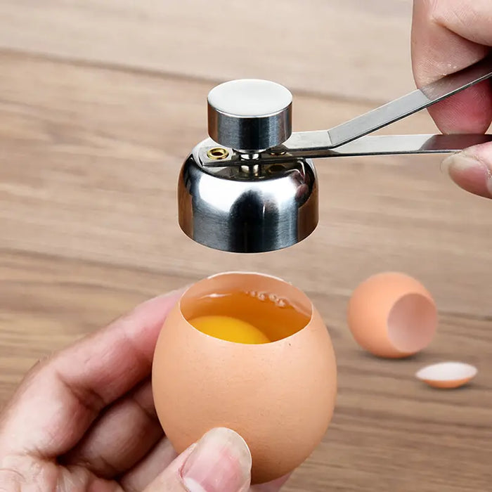 Effortlessly Open Eggs with this 304 Stainless Steel Egg Opener