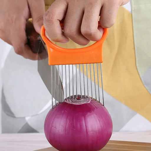 Effortlessly Slice Onions with this 1pc Colorful Onion Slicer!