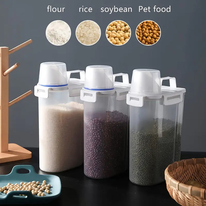 Rice Storage Buckets Large Capacity Cat Food Bucket Moisture-proof