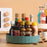 Maximize Your Kitchen Storage with this Rotating Table Top Soy Sauce Bottle & Condiment Rack