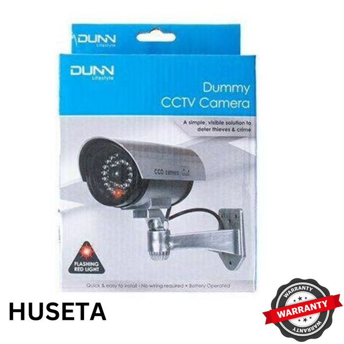 DUNN Camera Dummy Dome Wireless Fake CCTV Home Security Simulation LED WARRANTY